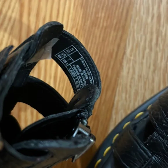 New Dr Marten Olson Sandals Black size 7 NEW - Picture 5 of 14